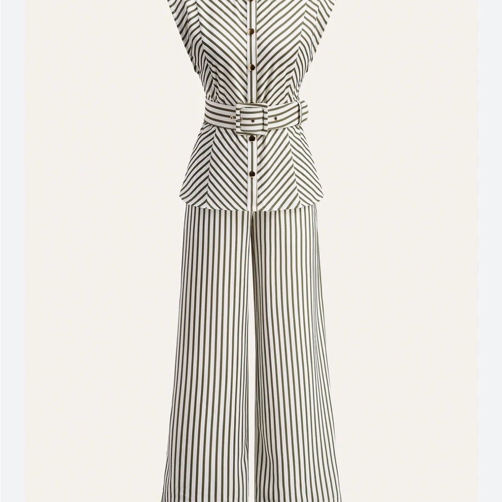 Chic Striped Pantsuit | - Picture 5 of 5